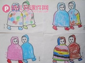 小班美术课件PPT《穿雨衣的人》PPT课件图片