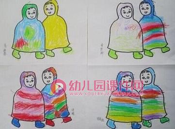 小班美术课件PPT《穿雨衣的人》PPT课件图片
