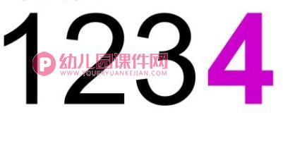小班数学活动课课件PPT《认识数字4》PPT课件图片