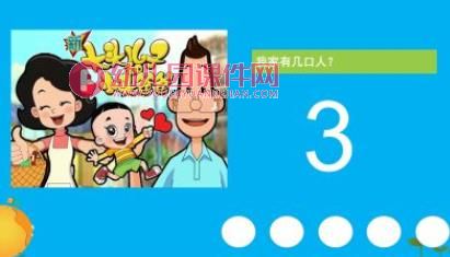 小班数学课件PPT《我家有几口人》PPT课件图片