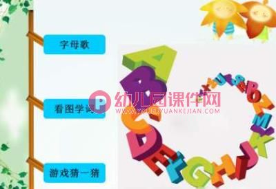 小班英语课件PPT《字母》PPT课件图片