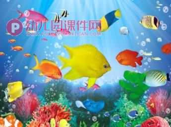 小班音乐课件PPT《大鱼和小鱼》PPT课件音乐图片