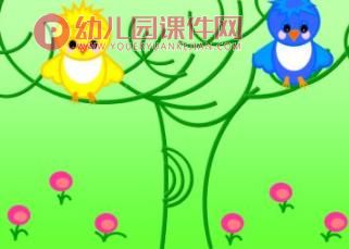 小班音乐课件PPT《两只小鸟》PPT课件图片