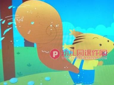 小班语言课件PPT《小松鼠的伞》PPT课件图片