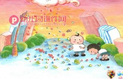 小班语言课件PPT《糖果雨》PPT课件图片