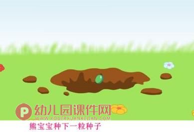 小班语言(散文欣赏)课件PPT《熊宝宝的小芽芽》PPT课件图片