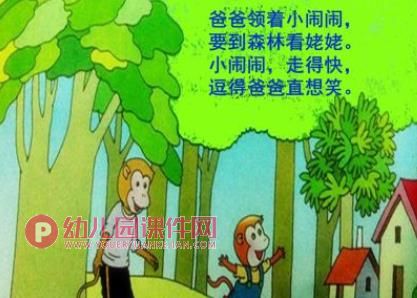 小班语言课件PPT《懒猴上幼儿园》PPT课件图片