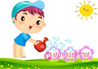 小班主题活动课件PPT《我给小花浇浇水》PPT课件图片