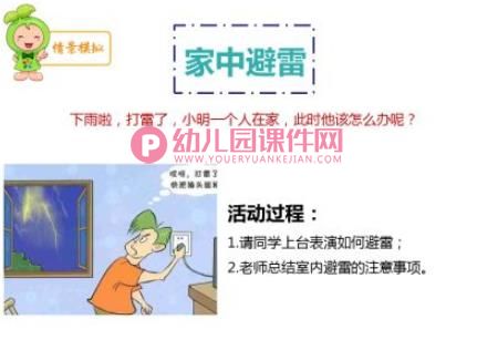 幼儿园雷雨天气安全教育PPT课件图片