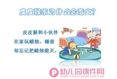 幼儿园火灾逃生方法PPT课件图片