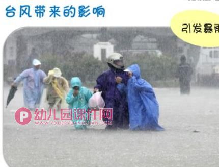 幼儿园台风安全PPT课件图片