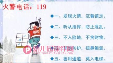 幼儿园春节安全PPT课件图片