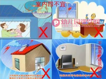 幼儿园安全教育课件PPT《如何防雷电》PPT课件图片