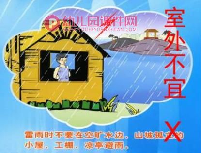 幼儿园安全教育课件PPT《如何防雷电》PPT课件图片