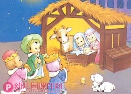 圣诞节的故事PPT课件图片