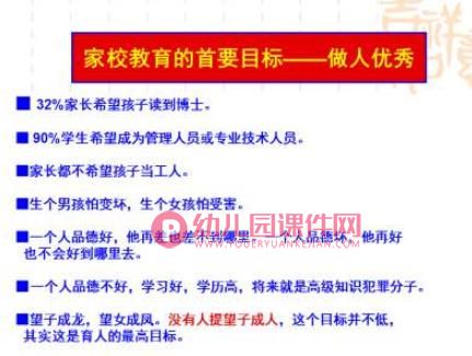 大班家长会课件PPT《和孩子一起成长》PPT课件图片