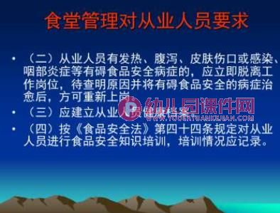 幼儿园食堂培训PPT图片