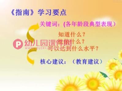 幼儿园指南解读培训PPT课件图片