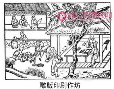 幼儿园了不起的四大发明PPT课件图片