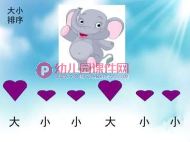 幼儿园数学活动课件PPT《有趣的排序-小熊请客》PPT课件图片