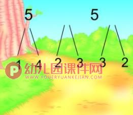 幼儿园5的分解与组成PPT课件