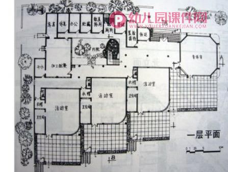 托儿所幼儿园建筑设计图PPT课件图片