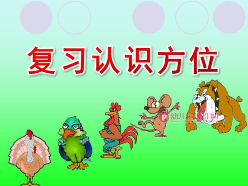 学前学数学课件PPT《复习认识方位》PPT课件图片
