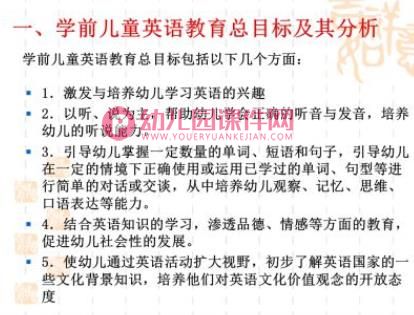 学前儿童英语教育PPT课件图片