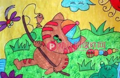 学前班美术课件PPT《小猫钓鱼》PPT课件图片