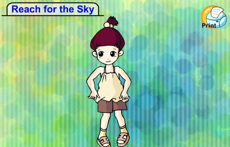 幼儿英语歌曲课件PPT《reach for the sky》课件动画图片2