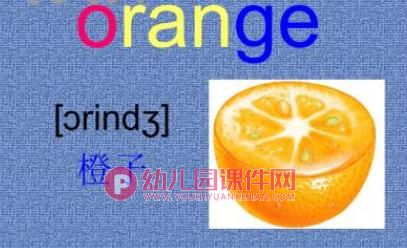 幼儿园英语水果单词PPT课件图片