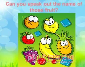幼儿水果英语PPT课件图片