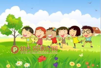 幼儿园儿歌课件PPT《我们都是好朋友》PPT课件配音音乐图片