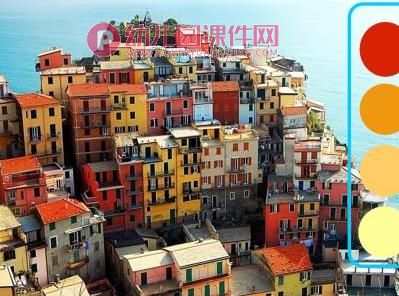 缤纷的涂色游戏PPT课件图片