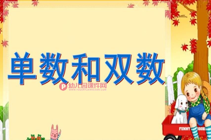 幼儿园衔接课件PPT《单数和双数》PPT课件图片
