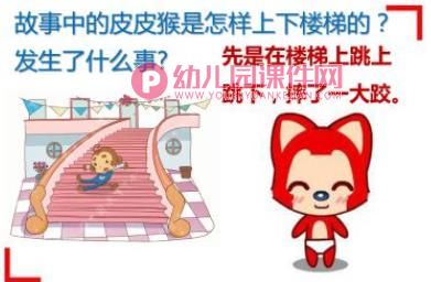 中班安全课件PPT《上下楼梯》PPT课件图片