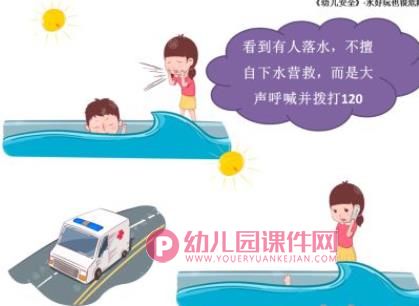 中班防溺水PPT课件图片