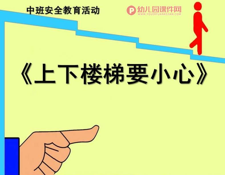 中班安全课件PPT《上下楼梯注意安全》PPT课件图片