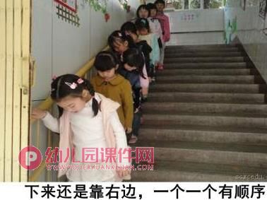 中班安全课件PPT《上下楼梯注意安全》PPT课件图片