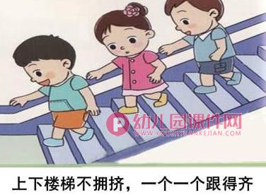 中班安全课件PPT《上下楼梯注意安全》PPT课件图片