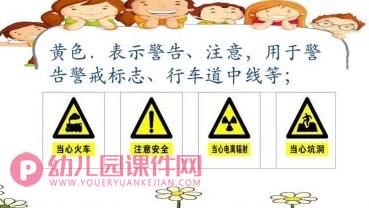 中班安全教育课件PPT《学习安全标志》PPT课件图片