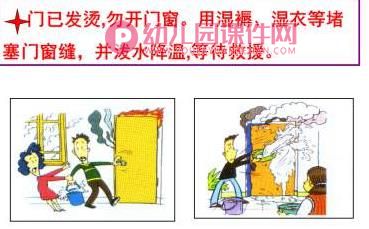 中班健康课件PPT《着火了怎么办》PPT课件图片