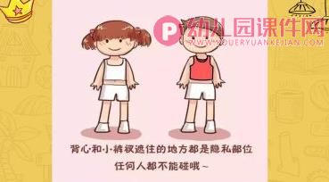 中班健康活动课件PPT《不能碰的身体部位》PPT课件图片