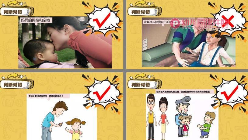 中班健康活动课件PPT《不能碰的身体部位》PPT课件图片