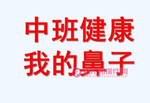中班健康课件PPT《我的鼻子》PPT课件图片