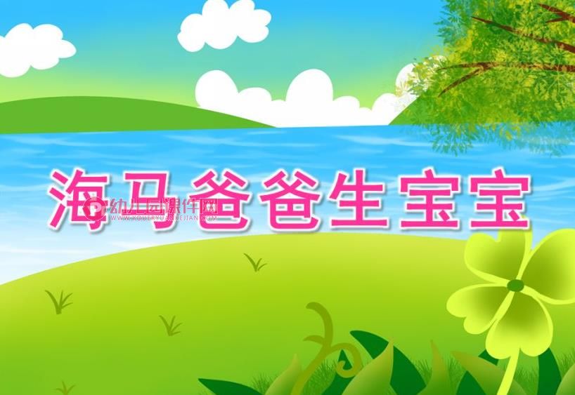 中班科学课件PPT《海马爸爸生宝宝》PPT课件图片