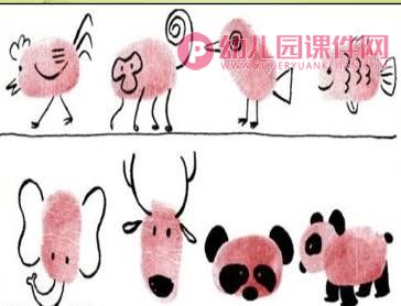 中班美术课件PPT《有趣的指纹画》PPT课件图片