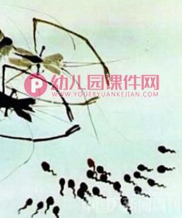 中班美术手指点画课件PPT《春天的小蝌蚪》PPT课件图片