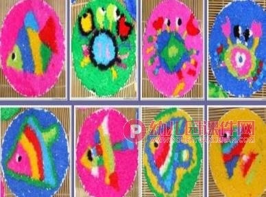 中班美术活动课件PPT《漂亮的纸盘画》PPT课件图片