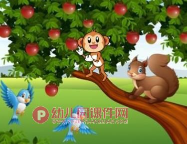 中班社会课件PPT《猴子和鹿》PPT课件图片